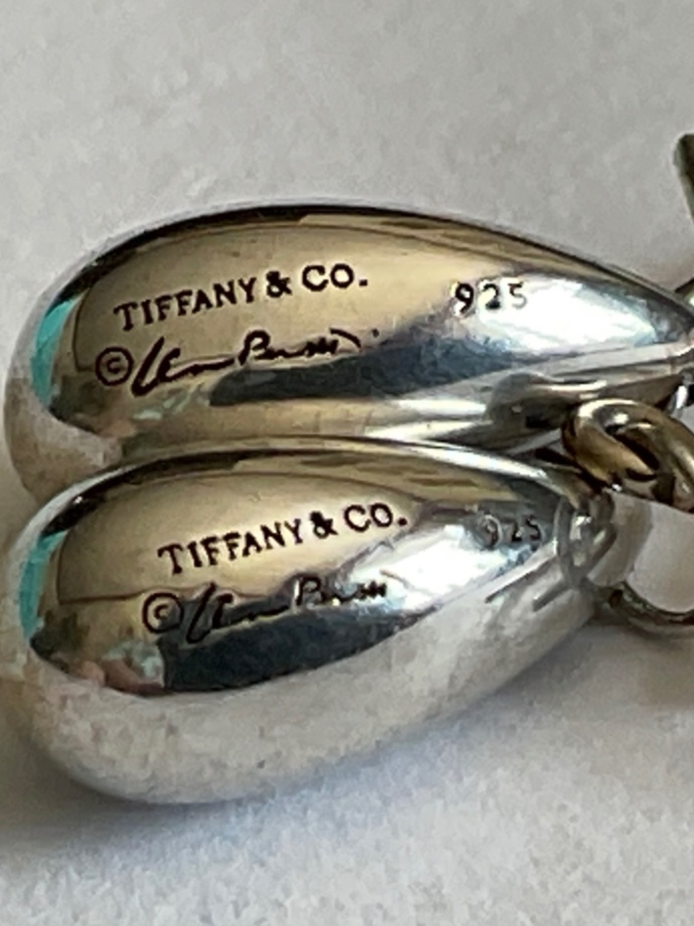 Tiffany & Co. Sterling Silver Teardrop Dangle Earrings - Picture 5 of 6